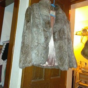 Aunthentic rabbit fur coat.